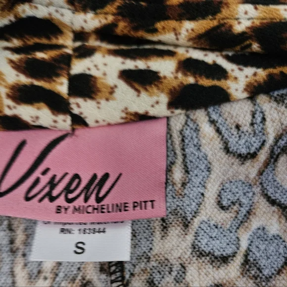 Leopard Cozy Cardigan - Matching Headband And Sash - Vixen By Micheline Pitt - Picture 4 of 7